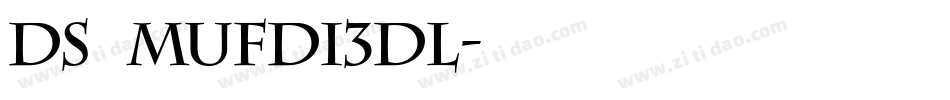 DS Mufdi3DL字体转换